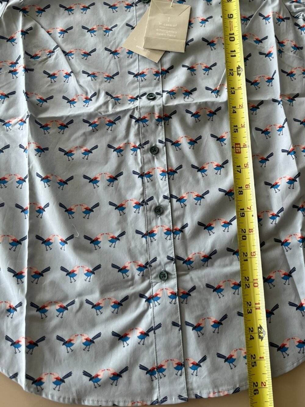 NWT Boden Women's Birds Button Up Shirt Preppy Whimsy Novelty Size US 6 - Picture 11 of 12